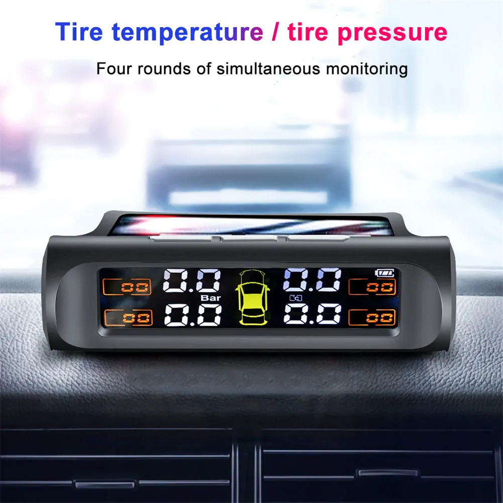 Tire Pressure Monitoring Systems Solar Car Digital Display