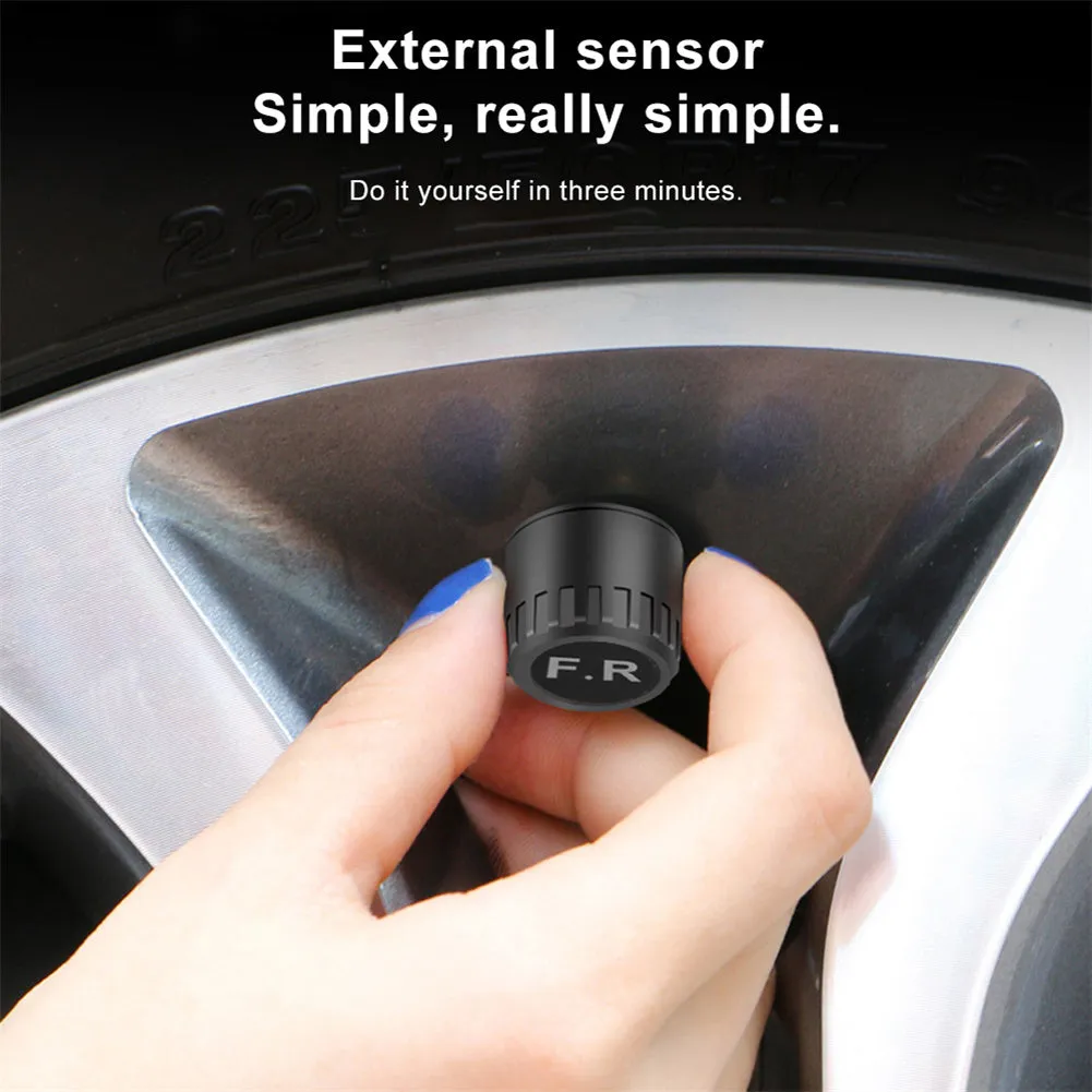 Tire Pressure Monitoring Systems Solar Car Digital Display