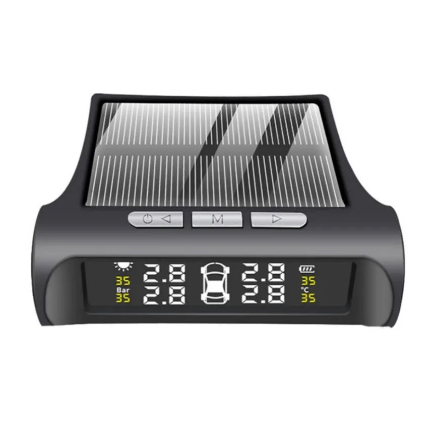 Tire Pressure Monitoring Systems Solar Car Digital Display