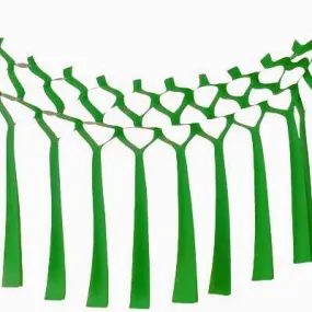 Tissue Streamer Garland - Light Green