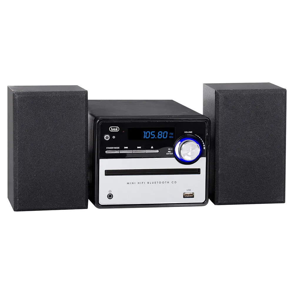 Trevi HCX 10F6 20W Bluetooth Hi-Fi Stereo Digital FM Radio - Black | 40158