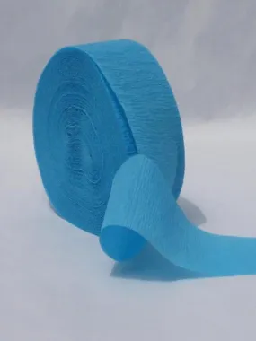 Turquoise Crepe Paper Streamer 81' Long
