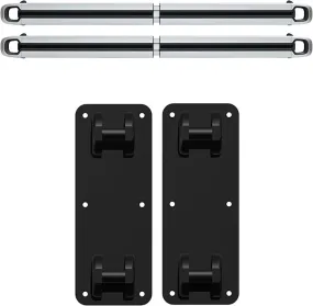 TWRAPS Cargo Crossbars Wall Mount Plates for Rivian R1T & R1S, 800 lbs Weight Capacity