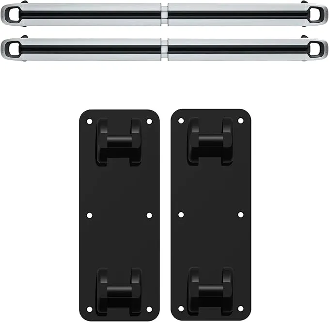 TWRAPS Cargo Crossbars Wall Mount Plates for Rivian R1T & R1S, 800 lbs Weight Capacity