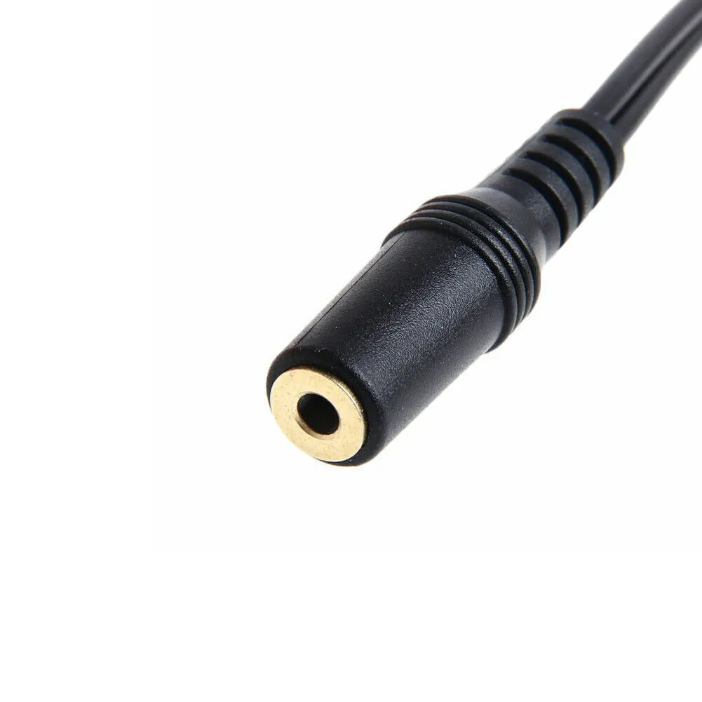 US 1-2 Pack 2 RCA Male Plug to 3.5mm Female Aux Audio Headphone Jack Converter