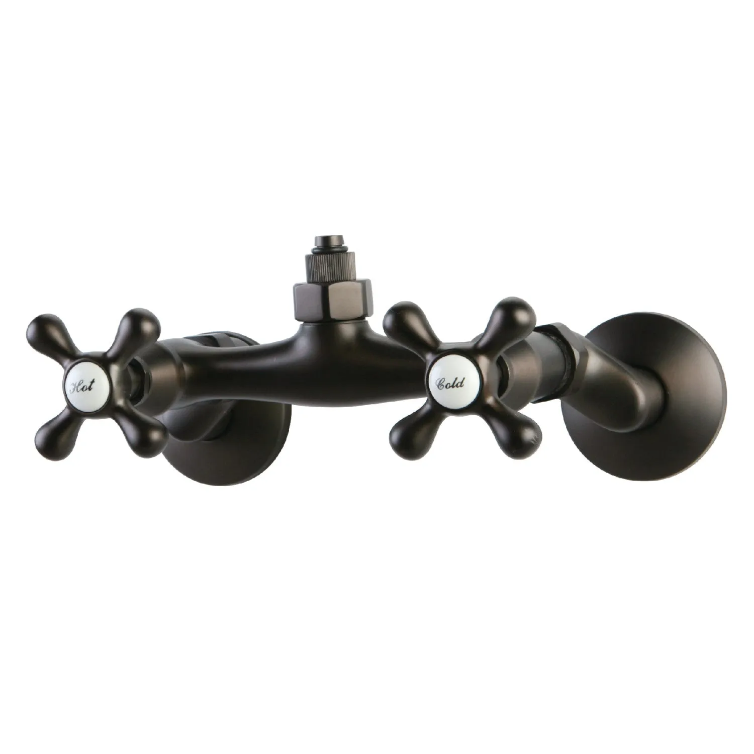 Vintage Wall-Mount Tub Filler Faucet with Riser Adapter