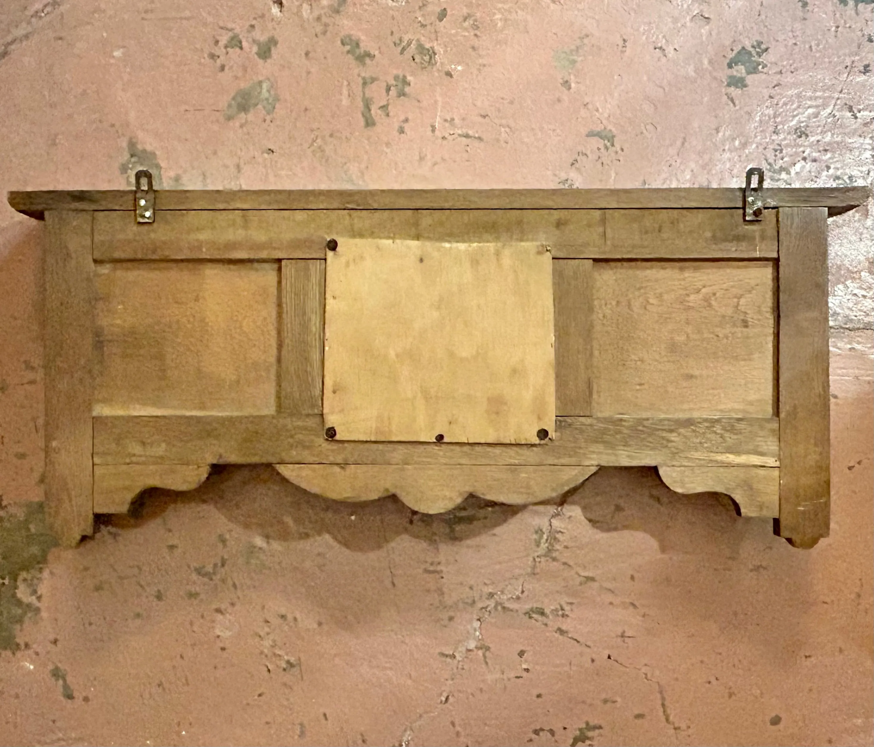 Wall Mount Coat Rack, Oak, Vintage
