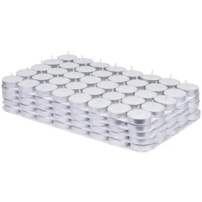 Welburn Veda&Co™ Wax Tealight Candles - Pack of 200, 3 Hours Burning Time, 100% Fully Refined Paraffin Wax, Unscented, Smokeless, Dripless, for Home Decor, Offices & Other Occasions (White)