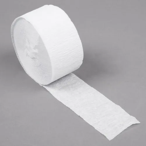 White Crepe Paper Streamer