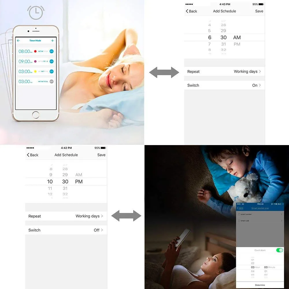 WiFi Smart LED Light Bulb A19 7W E26 Lamp Dimmable Ambience Voice APP Remote Control Homekit Work with Alexa Google Home