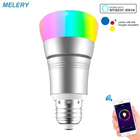 WiFi Smart LED Light Bulb A19 7W E26 Lamp Dimmable Ambience Voice APP Remote Control Homekit Work with Alexa Google Home