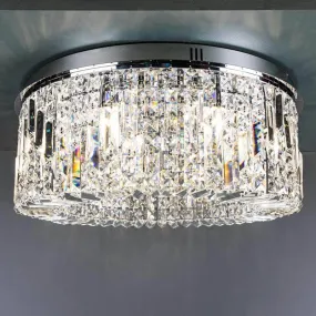 Wisconsin Chrome 8 Light Flush Ceiling Light