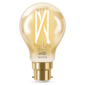 WiZ White Filament A60 B22 Smart LED Bulb - Amber | 94WZ21826011A