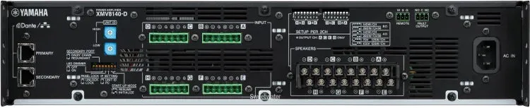 Yamaha XMV8140-D 8-channel 140W Power Amplifier with Dante