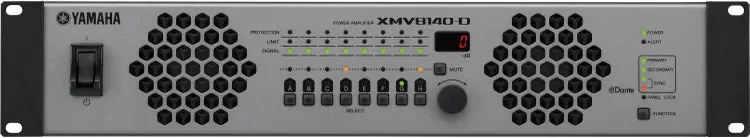 Yamaha XMV8140-D 8-channel 140W Power Amplifier with Dante