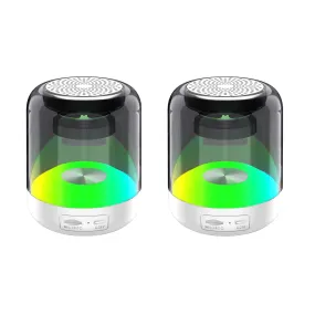 ZTECH SYNCWAVE 2-Pack of LED Wireless Speakers with Synchronized Audio -ZTECH SYNCWAVE Speakers