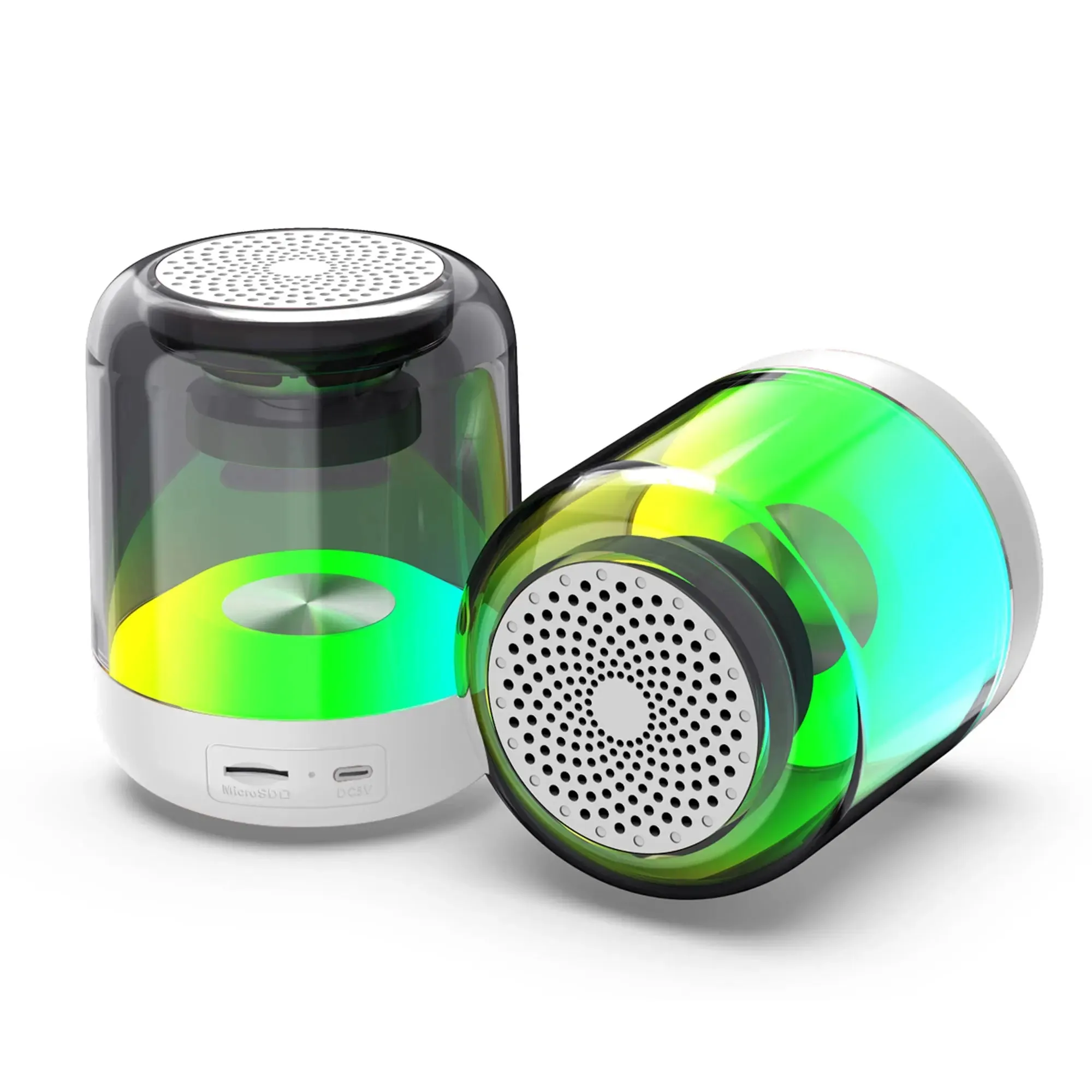 ZTECH SYNCWAVE 2-Pack of LED Wireless Speakers with Synchronized Audio -ZTECH SYNCWAVE Speakers